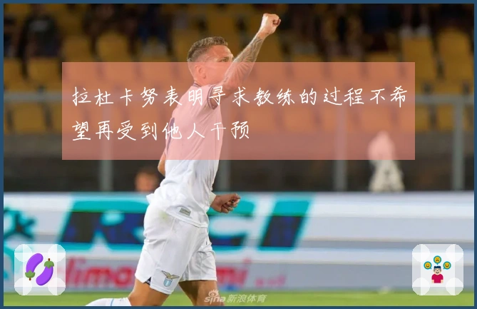 拉杜卡努表明寻求教练的过程不希望再受到他人干预